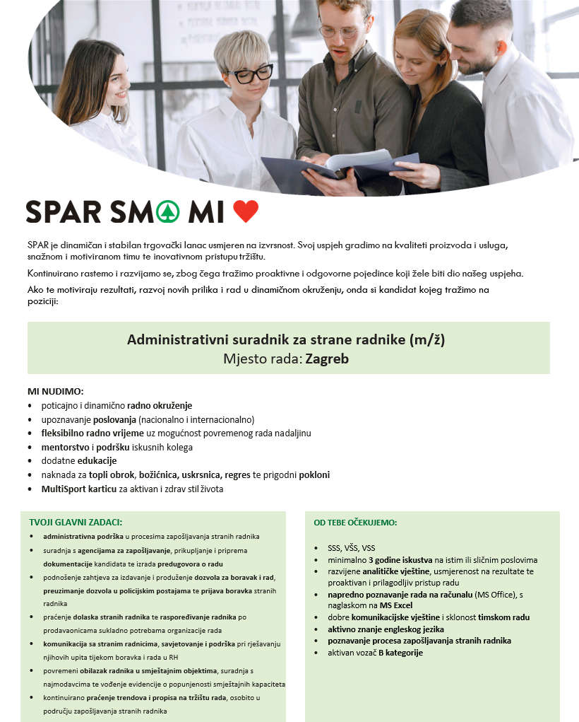 Administrativni suradnik za strane radnike