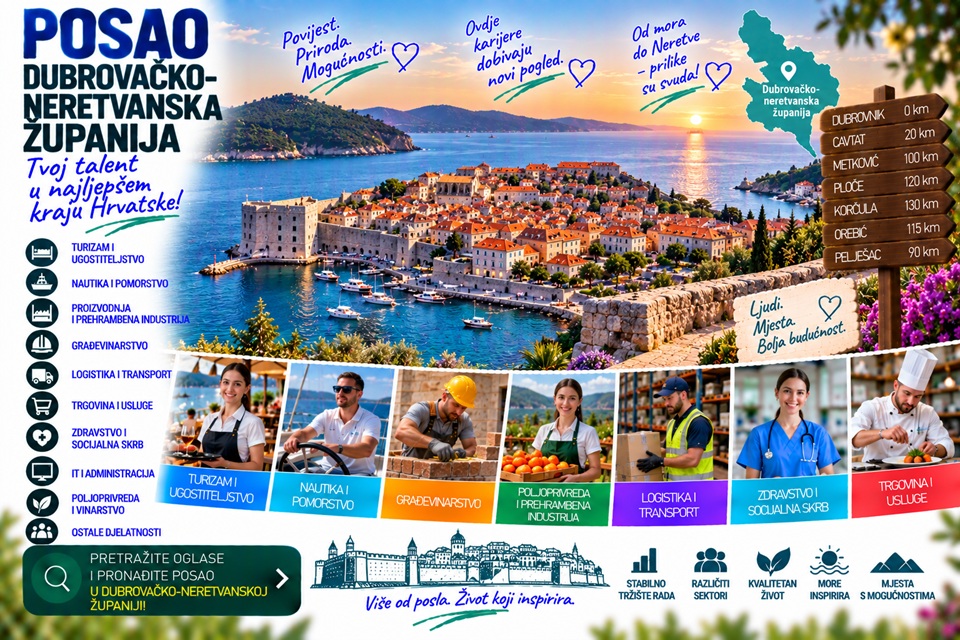 posao dubrovacko neretvanska zupanija