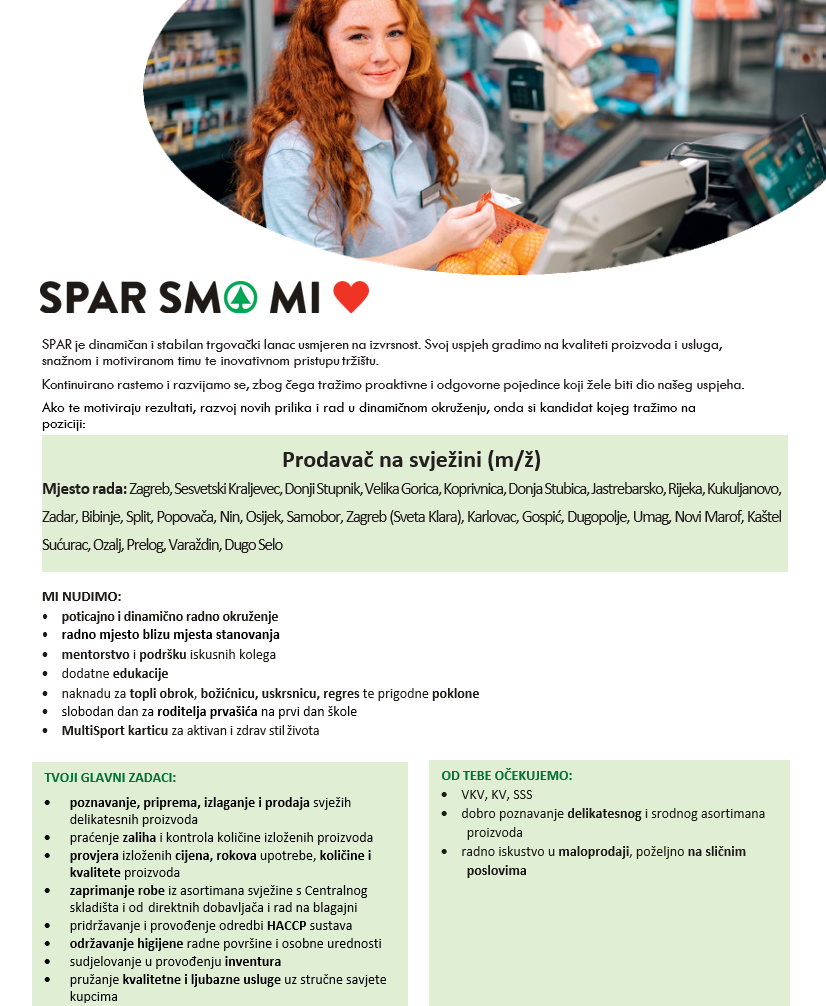 spar prodavac svezina