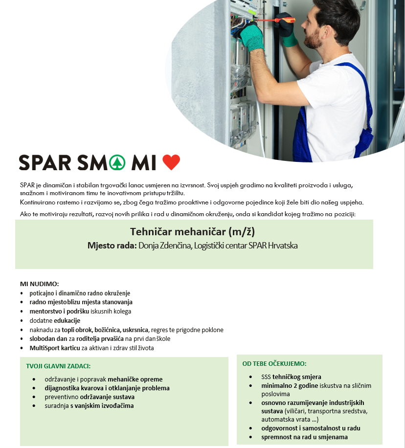 spar tehnicar mehanicar